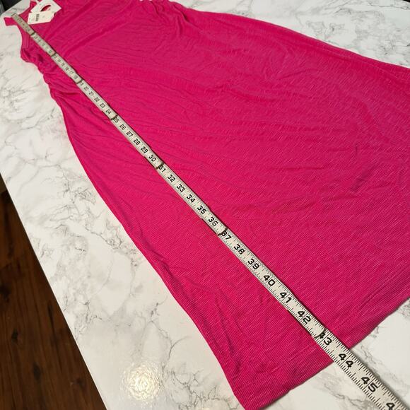 Daily Practice Anthropologie Ribbed Racerback Pink Midi Dress Women's‎ Size XS - Picture 5 of 7